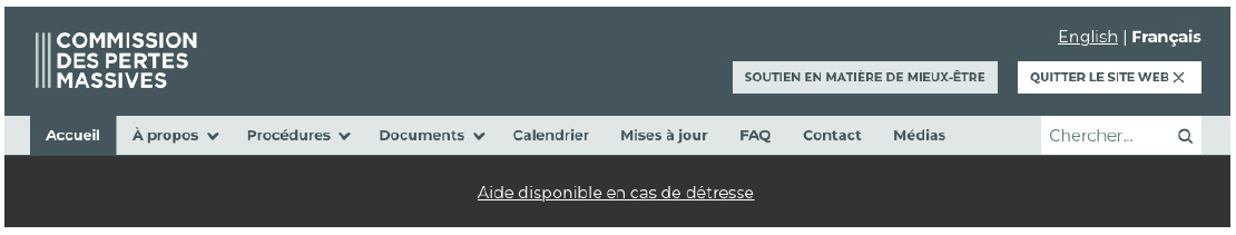 Fonctionnalités du site Web