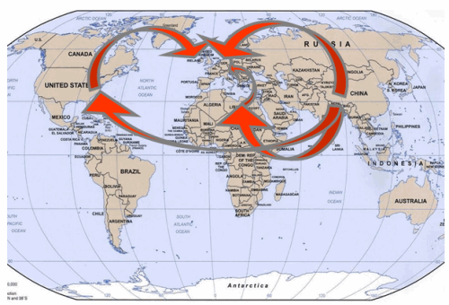 Circulation mondiale des cigarettes illicites