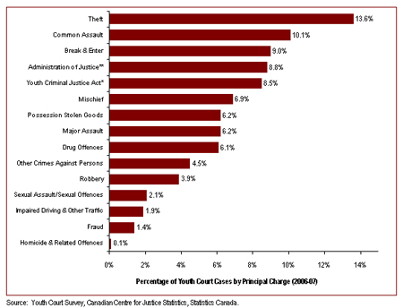The Most Common Youth Court Case is Theft