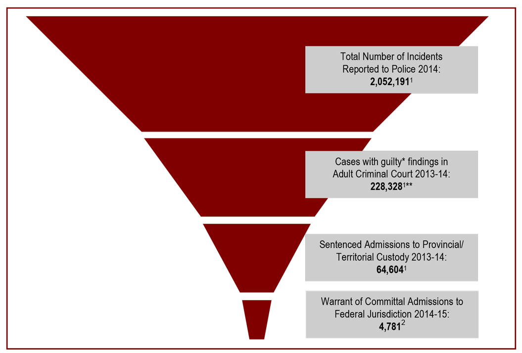 Relatively few crimes result in sentences to federal penitentiaries